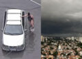 O temporal aconteceu na Zona Leste de São Paulo