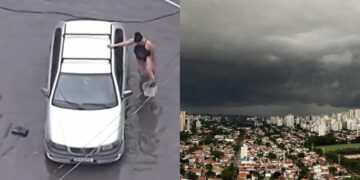 O temporal aconteceu na Zona Leste de São Paulo