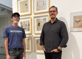 Os curadores Márcio Almeida e Rinaldo Carvalho