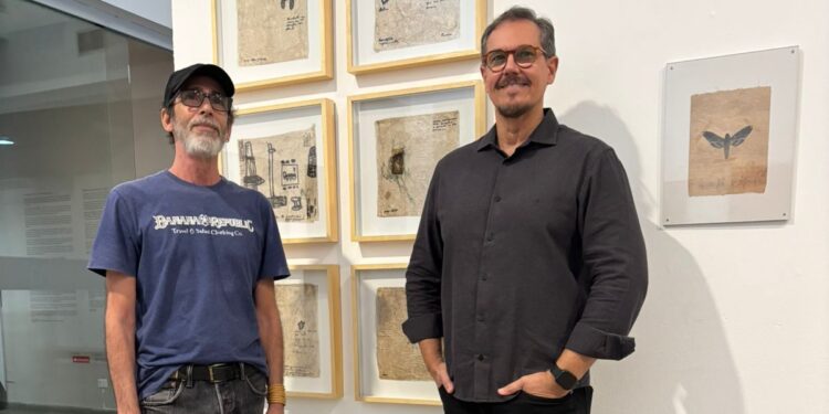 Os curadores Márcio Almeida e Rinaldo Carvalho