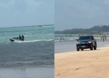 Descaso e imprudência marcam a praia de Maragogi em plena alta temporada