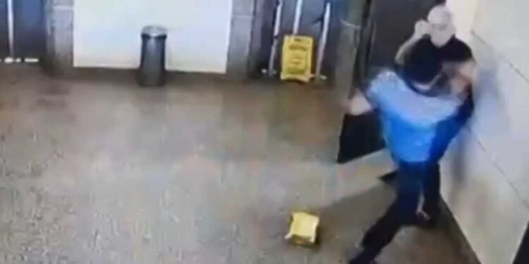 Imagens de segurança mostram agressão à síndico