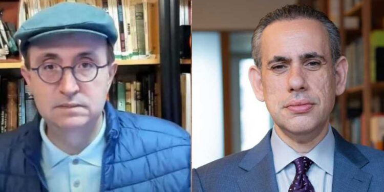 Reinaldo Azevedo e o advogado Walfrido Warde