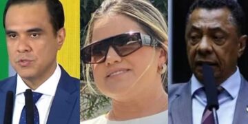 Gustavo Feliciano (União), Soraya Rouse e Damião Feliciano (União)