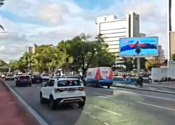 O novo painel de Led da Bandeirantes Midia OOH