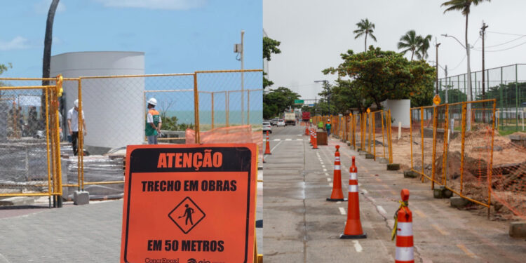 Quiosqueiros relatam que a execução tem demorado mais que o previsto