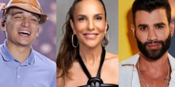 João Gomes, Ivete Sangalo e Gusttavo Lima