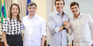 Raquel Lyra (PSD), Eduardo da Fonte (PP), João Campos (PSB) e Miguel Coelho