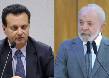 Presidente do PSD, Gilberto Kassab e Presidente Lula (PT) (esq. p/ dir.)