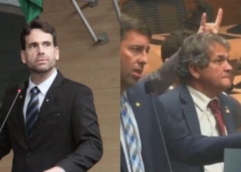 Chico Kiko denuncia Eduardo Moura por gesto na Câmara do Recife