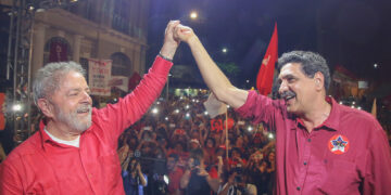 Deputado João Paulo (PT) e o presidente Lula (PT) (esq. p/ dir.)