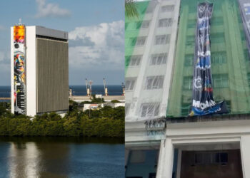 Prefeitura do Recife retira faixa de obra na Avenida Guararapes