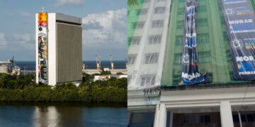 Prefeitura do Recife retira faixa de obra na Avenida Guararapes