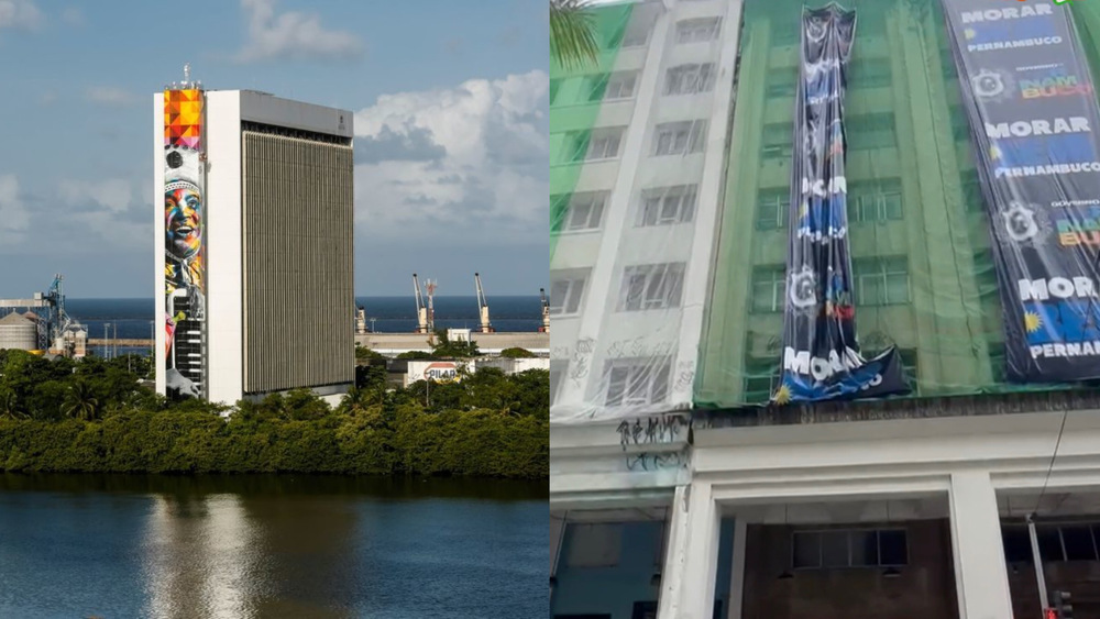 Prefeitura do Recife retira faixa de obra na Avenida Guararapes
