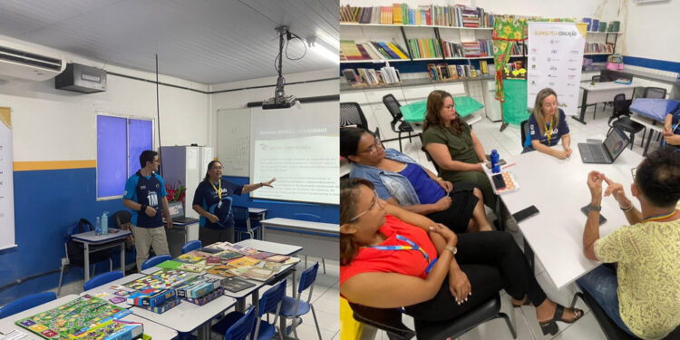 Em parceria com a rede municipal de Ipojuca, que atende 15 mil alunos e 892 educadores