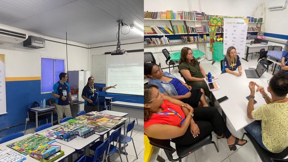 Em parceria com a rede municipal de Ipojuca, que atende 15 mil alunos e 892 educadores