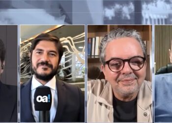 O jornalista Ricardo antunes participa da entrevista no programa Meio Dia em Brasília