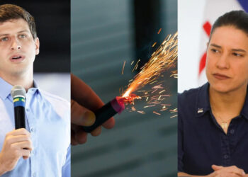 Prefeito João Campos (PSB) e a Governadora Raquel Lyra (PSD) (esq. p/ dir.)