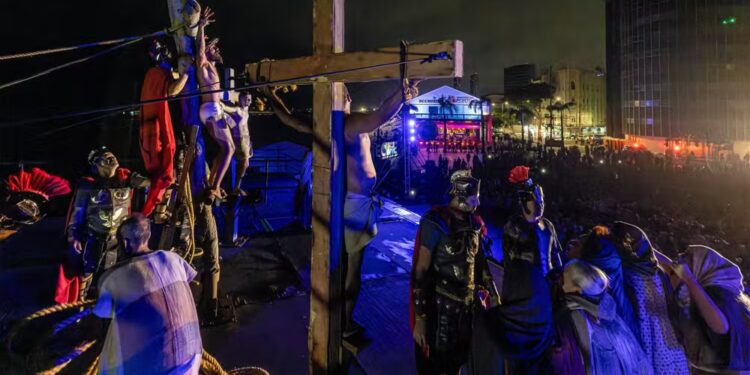 Paixão de Cristo do Recife em imagem de arquivo