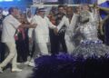 Presidente Lula e primeira dama Janja no desfile na Sapucaí