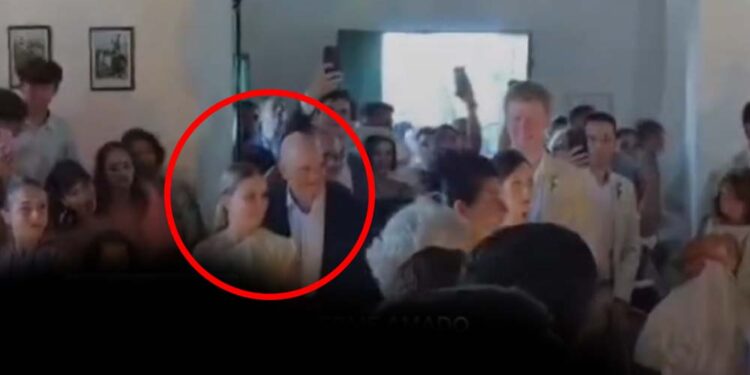 Viviane Barci e Alexandre de Moraes no casamento de João Campos e Tabata Amaral