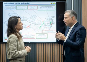 Renan Filho detalhou com Raquel as obras viárias conjuntas em Pernambuco