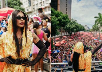 Artista se apresentou no megabloco e promoveu surpresa aos foliões