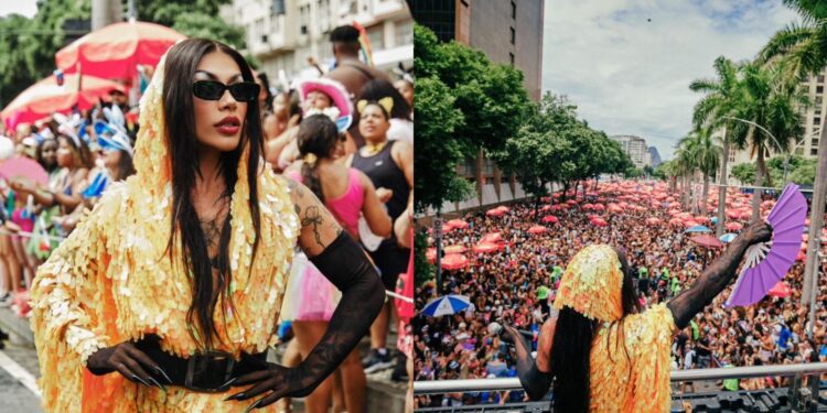 Artista se apresentou no megabloco e promoveu surpresa aos foliões