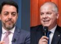 Anderson Pomini, presidente do Porto de Santos, e Alessandro Stefanutto, ex-presidente do INSS