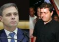 O ministro do STF André Mendonça e Fábio Luís Lula da Silva, "Lulinha"
