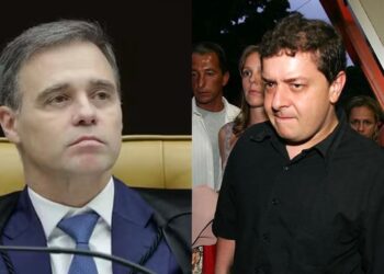 O ministro do STF André Mendonça e Fábio Luís Lula da Silva, "Lulinha"