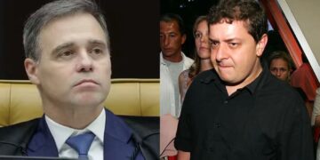 O ministro do STF André Mendonça e Fábio Luís Lula da Silva, "Lulinha"