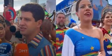 João Campos e Raquel Lyra marcam presença no camarote do Galo