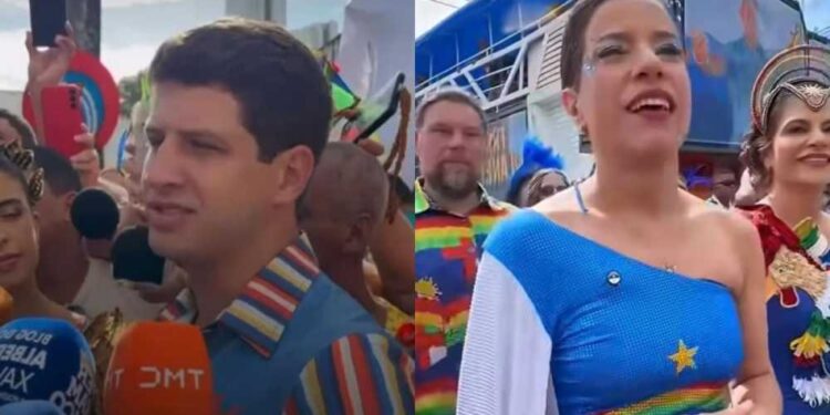 João Campos e Raquel Lyra marcam presença no camarote do Galo