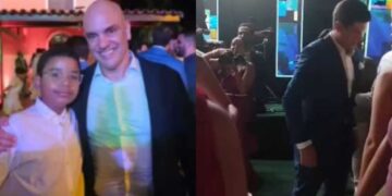 Coroinha rouba a C
cena no casamento de João Campos e Tabata Amaral