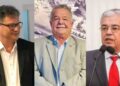Da esq. para dir. Vladimir Lacerda, Guilherme Freitas (ao centro) e Antônio Moraes (PP)