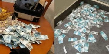 Dinheiro jogado pela janela e apreendido pela PF