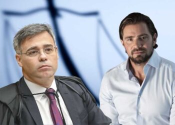 Ministro do STF André Mendonça e Daniel Vorcaro