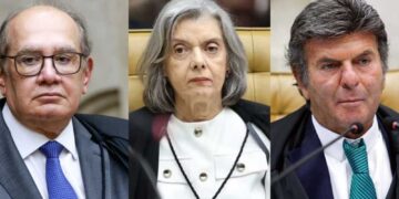 Gilmar Mendes, Carmen Lúcia e Luiz Fux