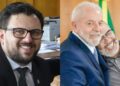 Marcola (dir) e presidente Lula com o vice-prefeito Cafu Cesar