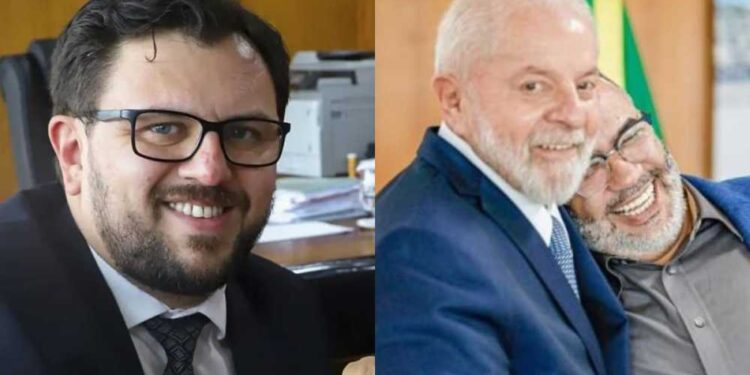 Marcola (dir) e presidente Lula com o vice-prefeito Cafu Cesar