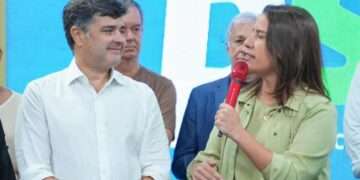 Eduardo da Fonte (PP) e a governadora Raquel Lyra (PSD)
