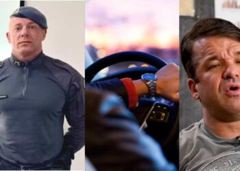 O capitão Daniel Tonon Cossani e Thiago Brennand