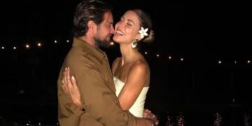 O banqueiro Daniel Vorcaro e sua ex-namorada Martha Graeff.