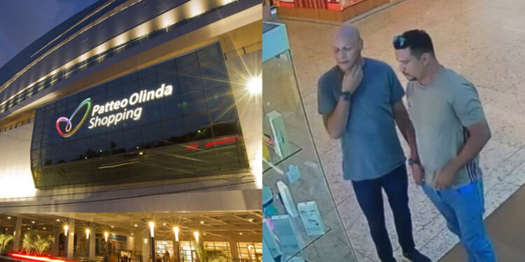 Os suspeitos arrombaram a vitrine utilizando uma chave mestre