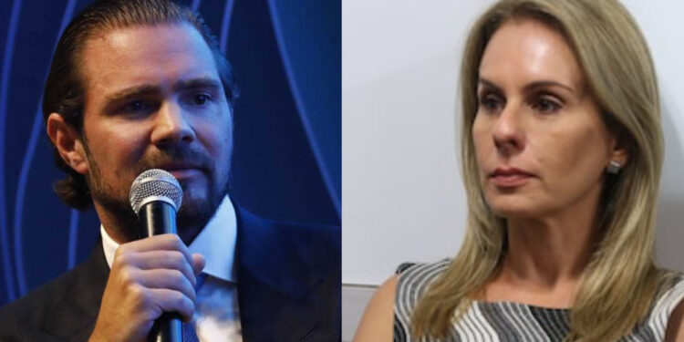 Daniel Vorcaro, dono do Banco Master e Viviane Barci de Moraes, esposa de Mores