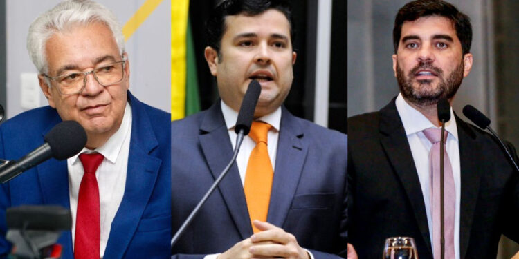 Antônio Moraes, Eduardo da Fonte e Kaio Maniçoba (esq. p/ dir.)