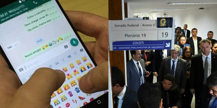 Membros da CPMI do INSS se dirigem à sala-cofre de documentos sigilosos