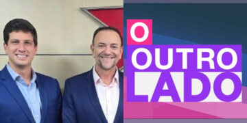 O prefeito João Campos (PSB) e o presidente do PT, Edinho Silva (esq. p/ dir.)