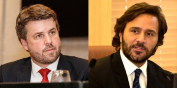 Dos sete titulares, Eduardo Porto e Rodrigo Novaes (esq.
p/ dir.) são os “calouros”